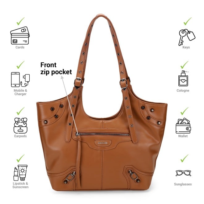 Mochi Women Brown Shoulder Bag (SKU: 66-572-12-10)