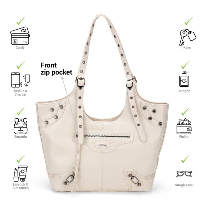 Mochi Women Off-white Shoulder Bag (SKU: 66-572-66-10)