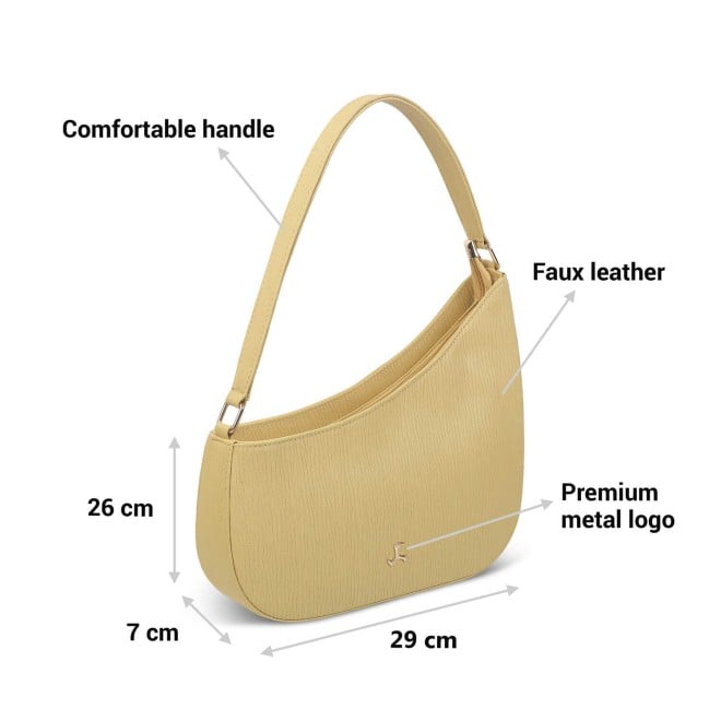 Mochi Women Yellow Casual Shoulder Bag (SKU: 66-579-33-10)