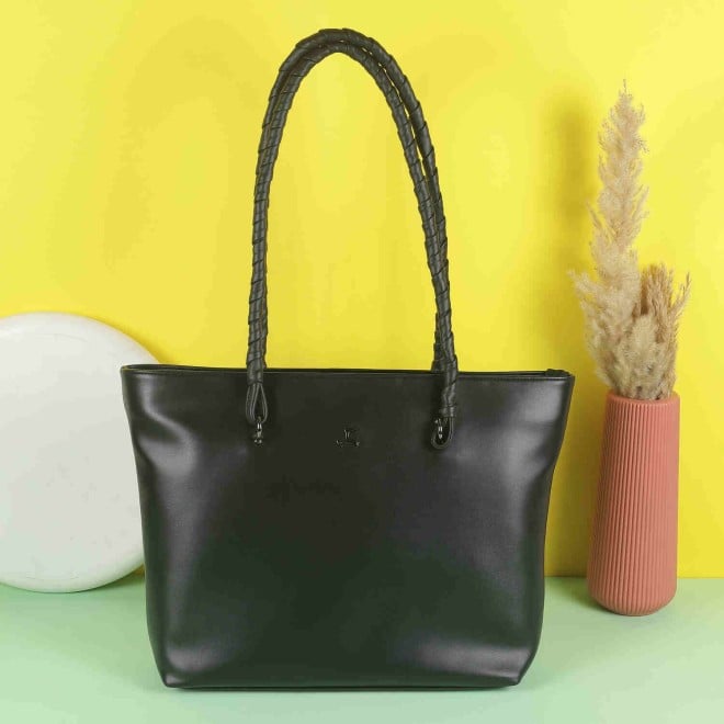 Mochi Women Black Casual Tote Bag