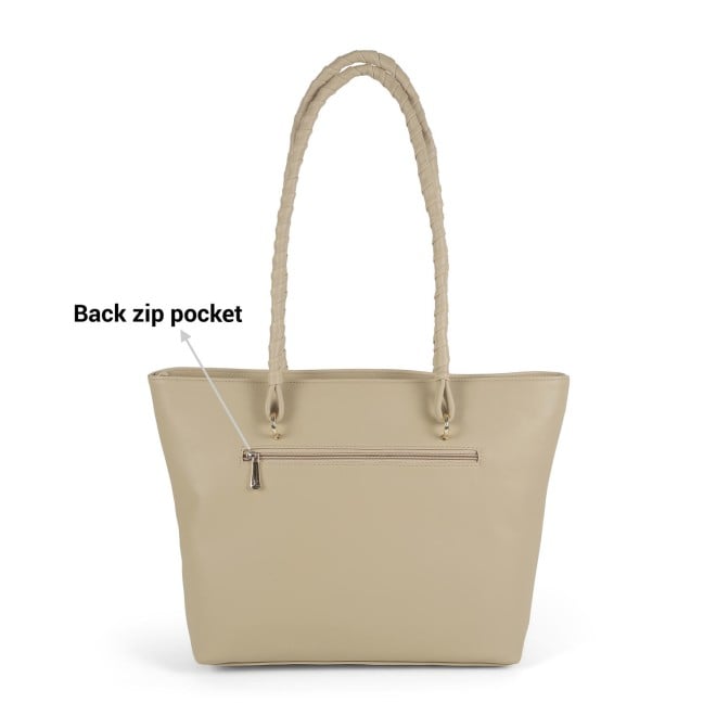 Mochi Women Beige Casual Tote Bag (SKU: 66-584-20-10)