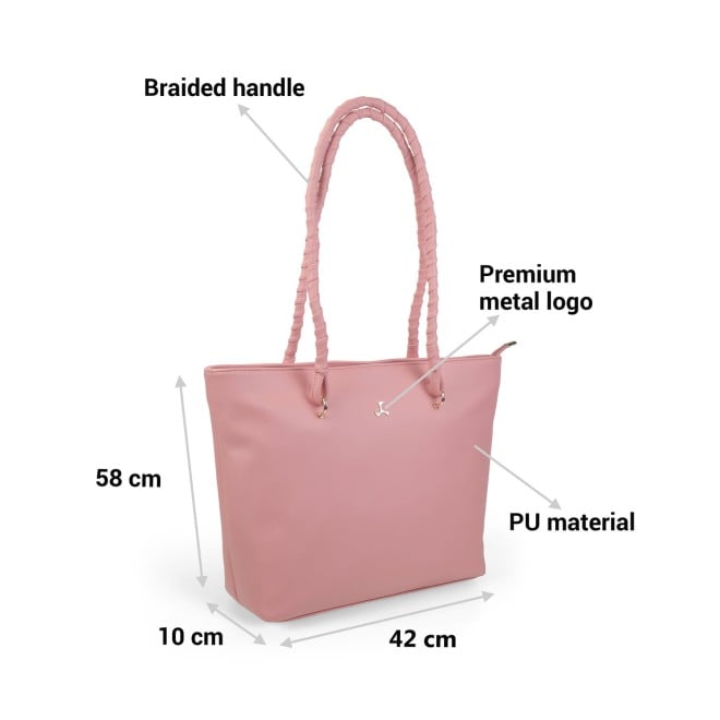 Mochi Women Peach Casual Tote Bag (SKU: 66-584-80-10)