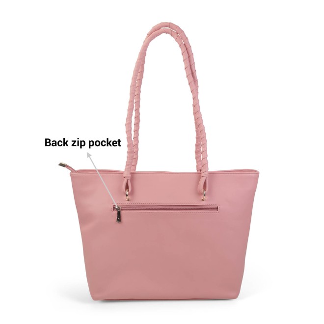 Mochi Women Peach Casual Tote Bag (SKU: 66-584-80-10)