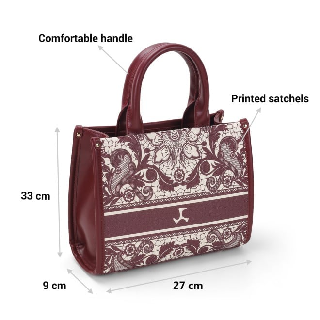 Mochi Women Maroon Hand Bags Satchel Bags (SKU: 66-587-44-10)