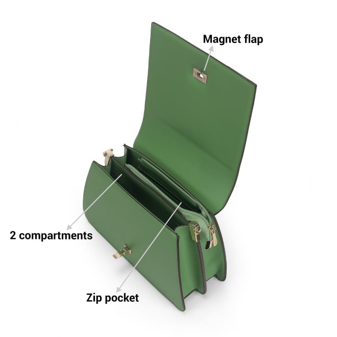 Mochi Women Green Hand Bags Shoulder Bag (SKU: 66-589-21-10)