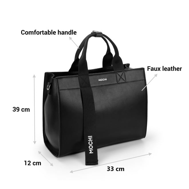 Mochi Women Black Hand Bags Satchel Bags (SKU: 66-592-11-10)