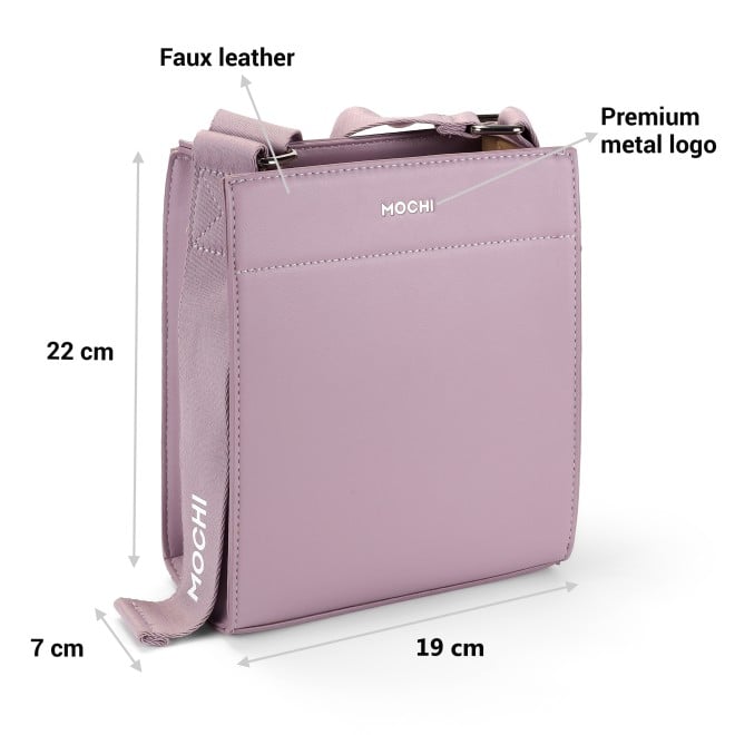 Mochi Women Purple Hand Bags Zip Top Sling (SKU: 66-593-26-10)