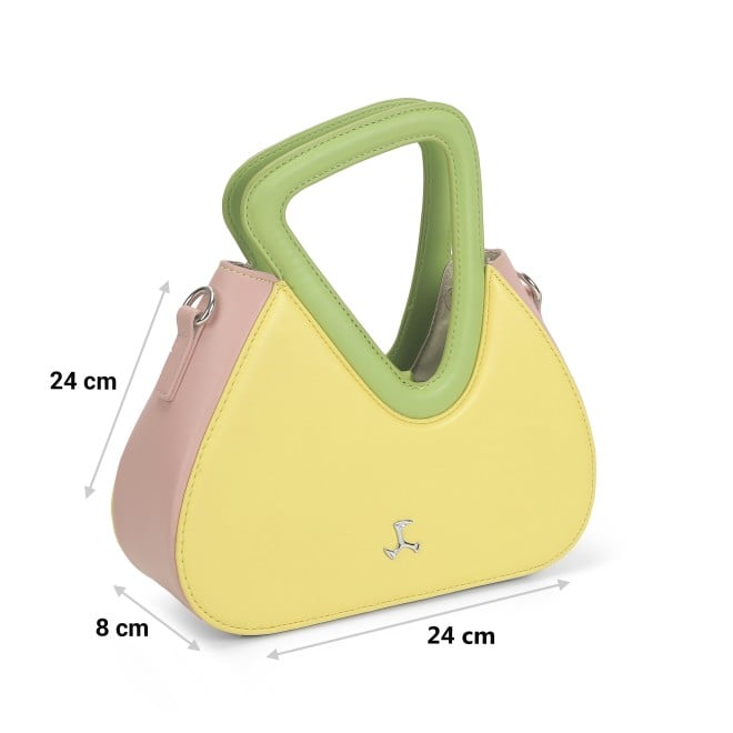 Mochi Women Yellow Hand Bags Zip Top Sling (SKU: 66-595-33-10)