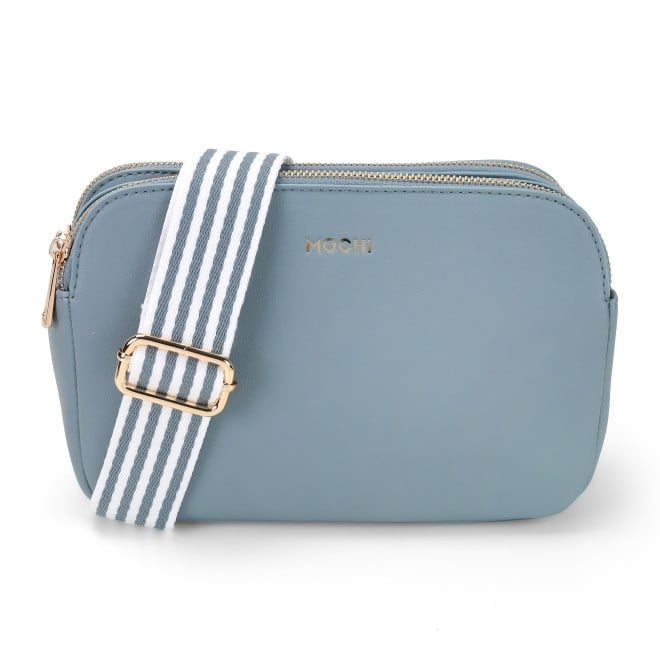 Mochi Women Blue Hand Bags Zip Top Sling (SKU: 66-603-45-10)