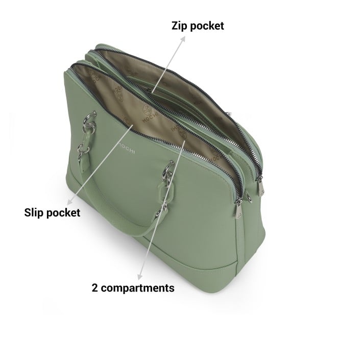 Mochi Women Green Hand Bags Satchel Bags (SKU: 66-604-21-10)