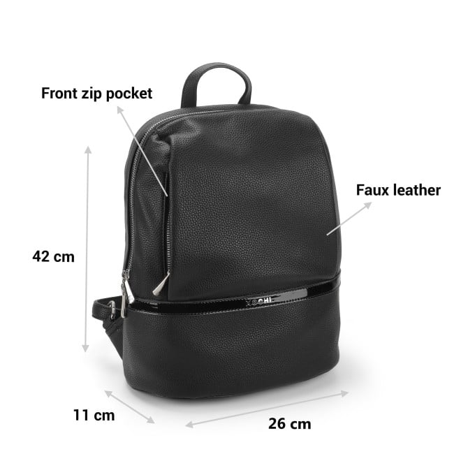 Mochi Women Black Hand Bags backpack (SKU: 66-605-11-10)