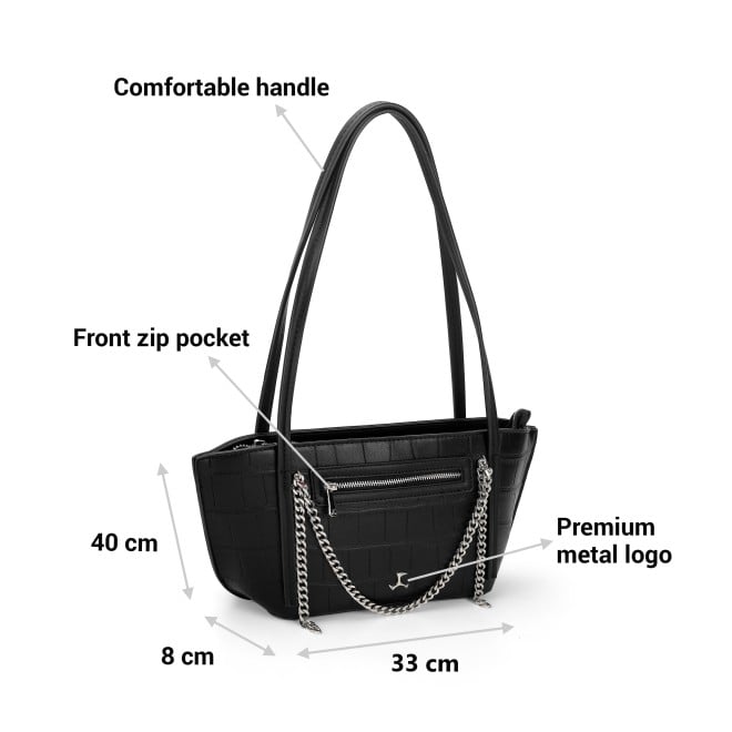Mochi Women Black Hand Bags Shoulder Bag (SKU: 66-608-11-10)