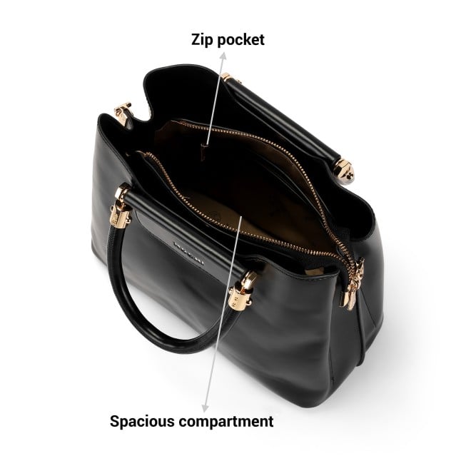 Mochi Women Black Hand Bags Satchel Bags (SKU: 66-609-11-10)