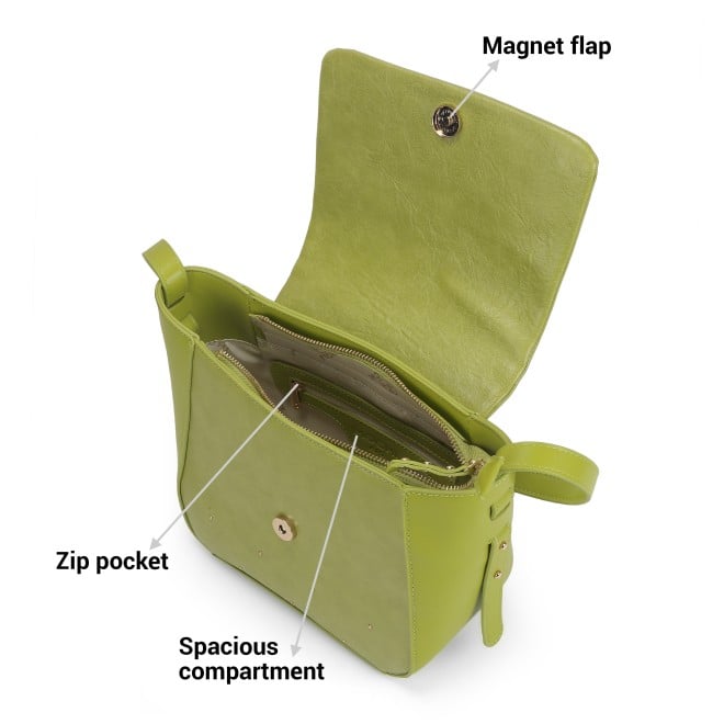 Mochi Women Green Hand Bags Shoulder Bag (SKU: 66-611-21-10)