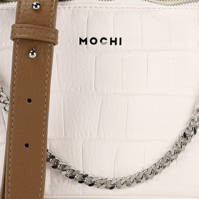 Mochi Women Off-white Hand Bags Zip Top Sling (SKU: 66-615-66-10)