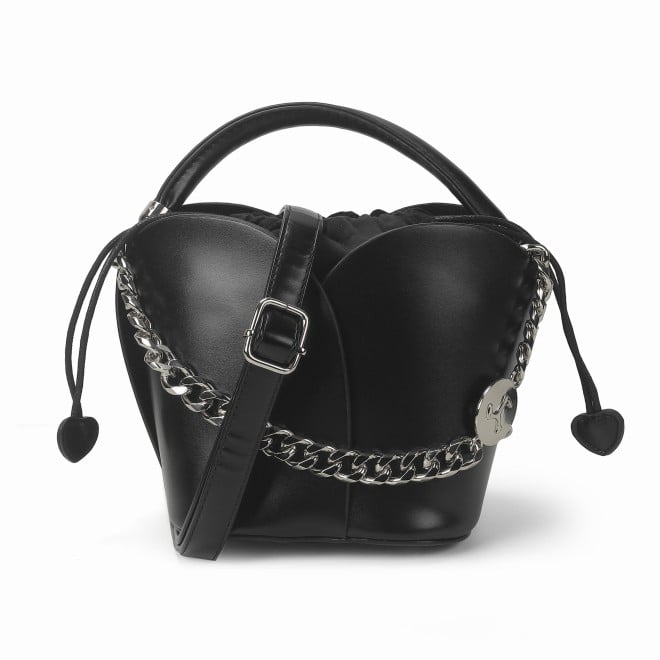 Mochi Women Black Hand Bags Potlis