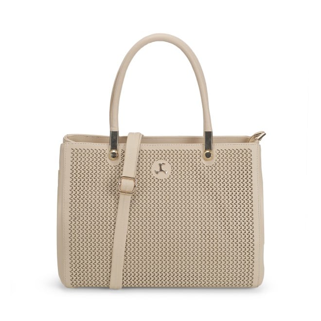 Mochi Women Beige Hand Bags Satchel Bags