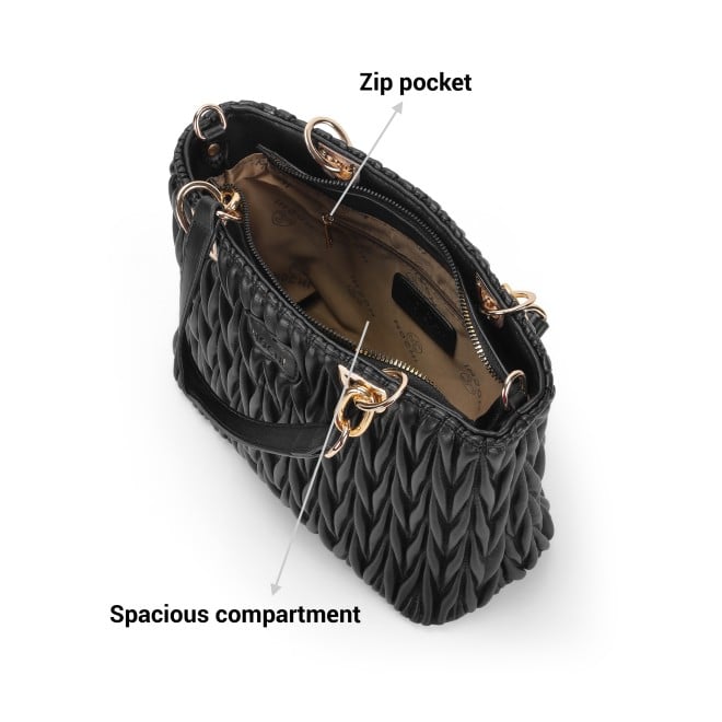 Mochi Women Black Hand Bags Satchel Bags (SKU: 66-650-11-10)