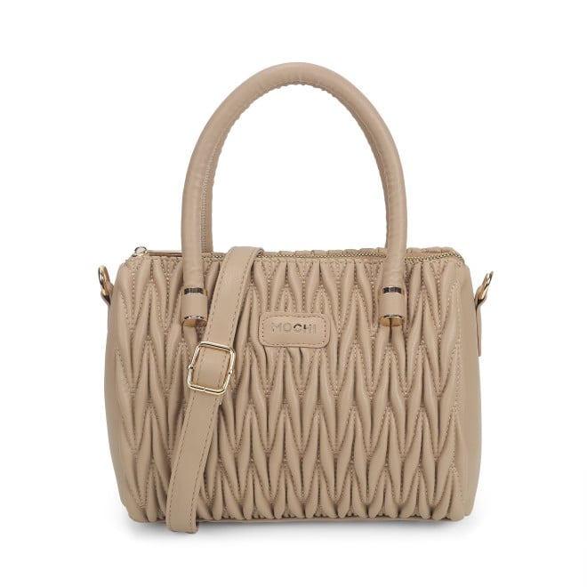 Mochi Women Khaki Hand Bags Satchel Bags