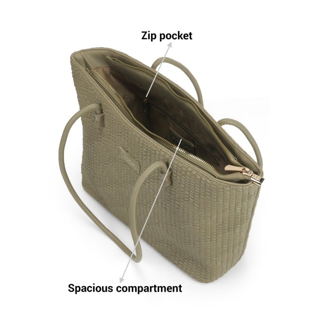 Mochi Women Green Hand Bags Tote bag (SKU: 66-652-21-10)