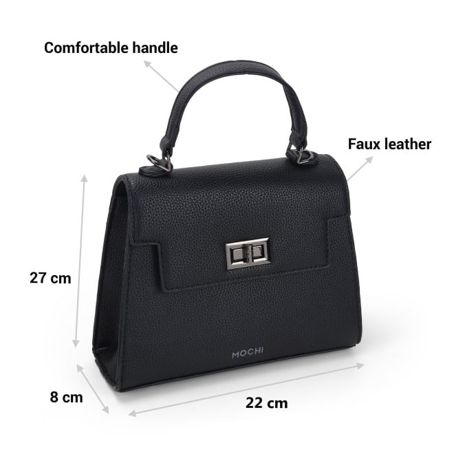Mochi Women Black Hand Bags Satchel Bags (SKU: 66-656-11-10)