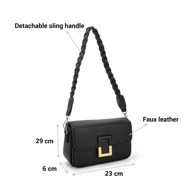 Mochi Women Black Hand Bags Shoulder Bag (SKU: 66-657-11-10)