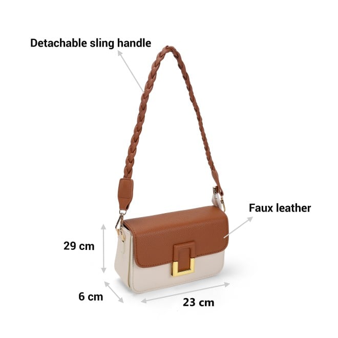 Mochi Women Tan Hand Bags Shoulder Bag (SKU: 66-657-23-10)