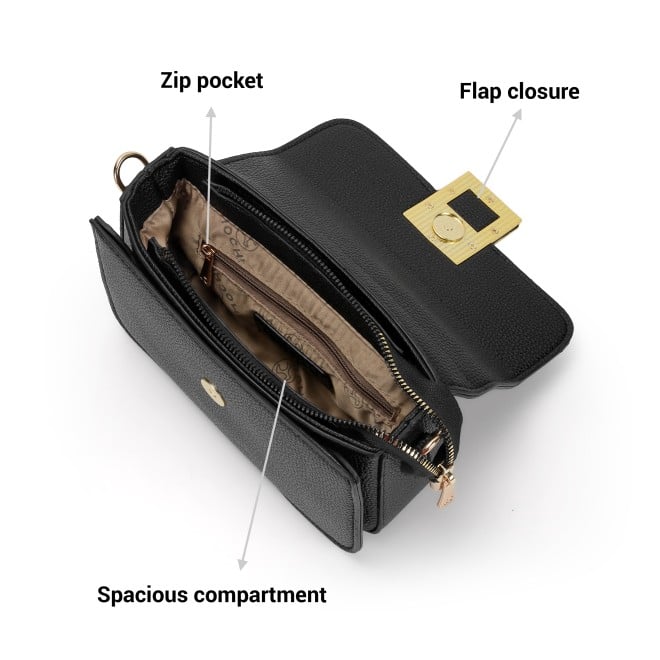 Mochi Women Black Hand Bags Shoulder Bag (SKU: 66-657-11-10)