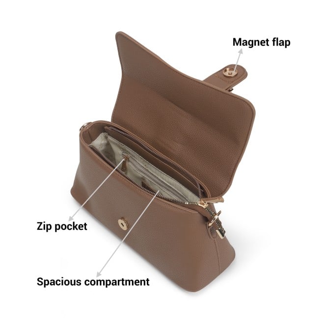 Mochi Women Brown Hand Bags Shoulder Bag (SKU: 66-659-12-10)