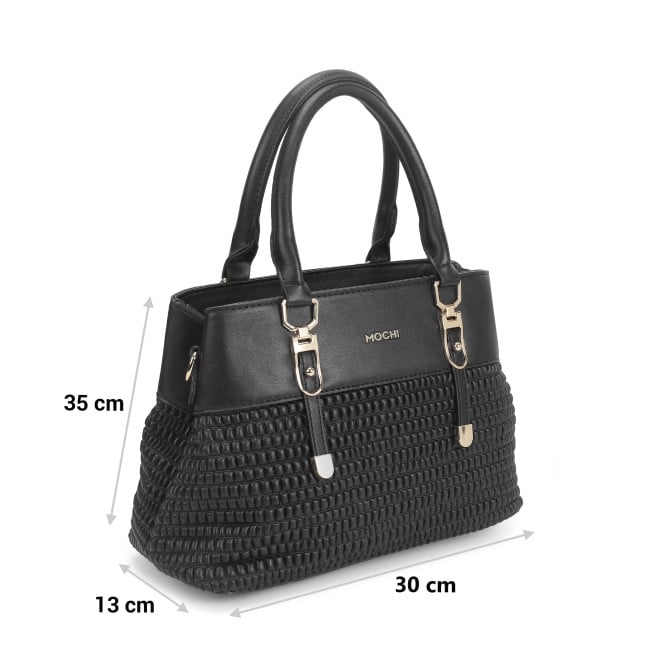 Mochi Women Black Hand Bags Satchel Bags (SKU: 66-663-11-10)