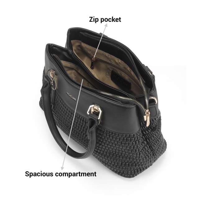 Mochi Women Black Hand Bags Satchel Bags (SKU: 66-663-11-10)