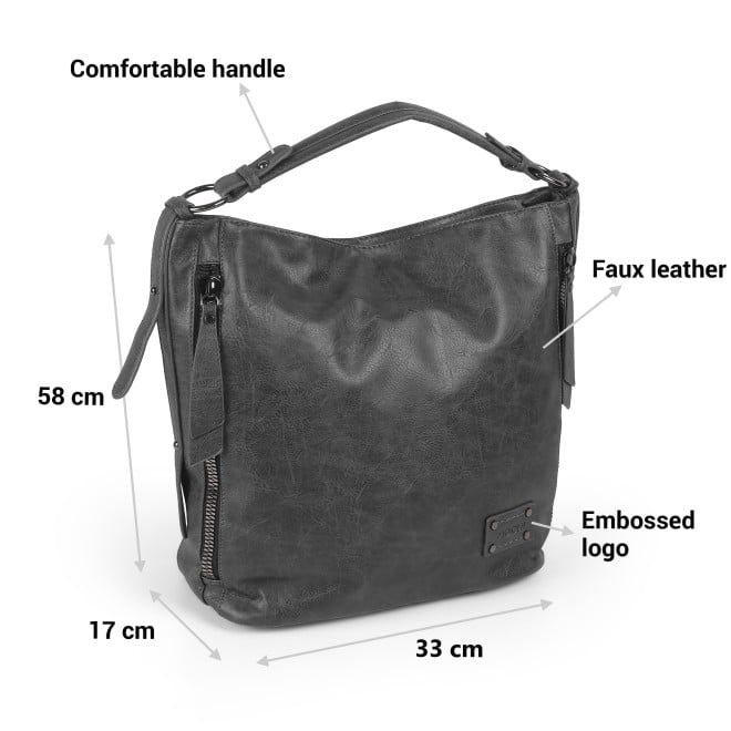 Mochi Women Grey Hand Bags Satchel Bags (SKU: 66-667-14-10)