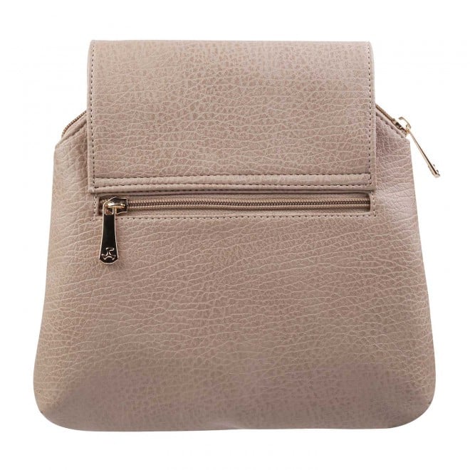 Mochi Women Beige  Flap Over Sling (SKU: 66-6674-20-10)