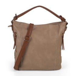 Women Beige Hand Bags Satchel Bags