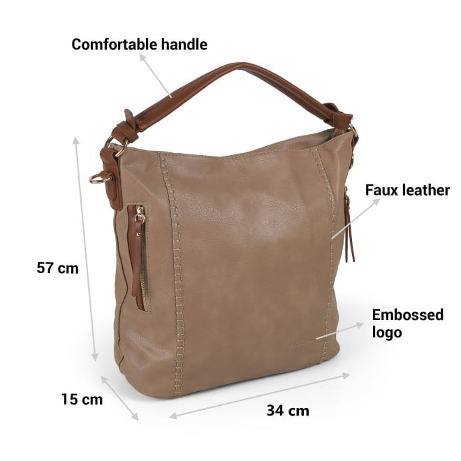 Mochi Women Beige Hand Bags Satchel Bags (SKU: 66-668-20-10)