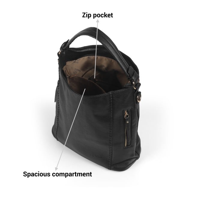 Mochi Women Black Hand Bags Satchel Bags (SKU: 66-668-11-10)