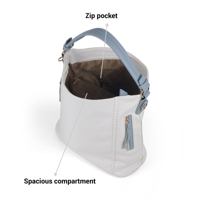 Mochi Women White Hand Bags Satchel Bags (SKU: 66-668-16-10)