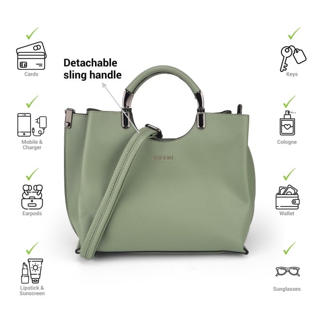 Mochi Women Green Satchel Bag (SKU: 66-6806-21-10)