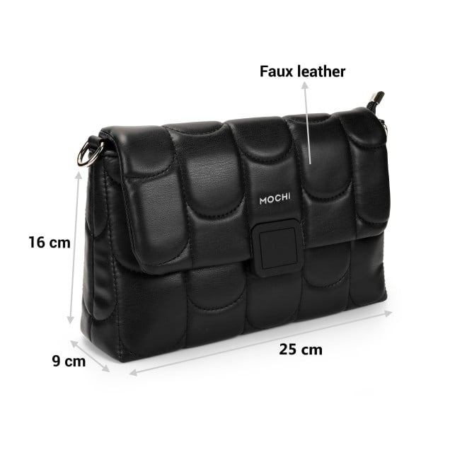Mochi Women Black Hand Bags Sling Bags (SKU: 66-690-11-10)