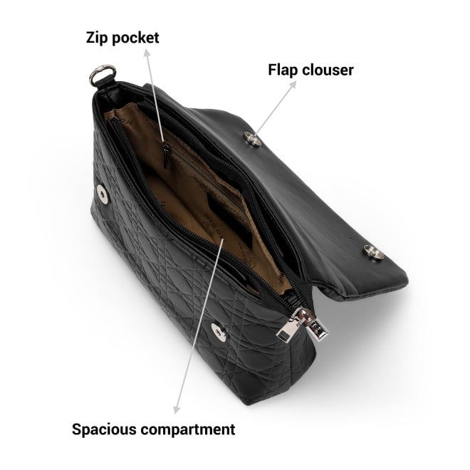 Mochi Women Black Hand Bags Shoulder Bag (SKU: 66-691-11-10)