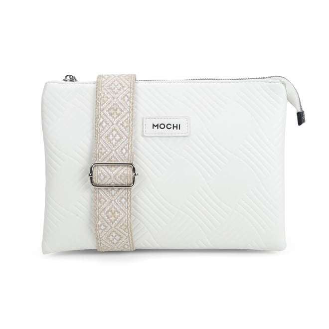 Mochi Women White Hand Bags Sling Bags