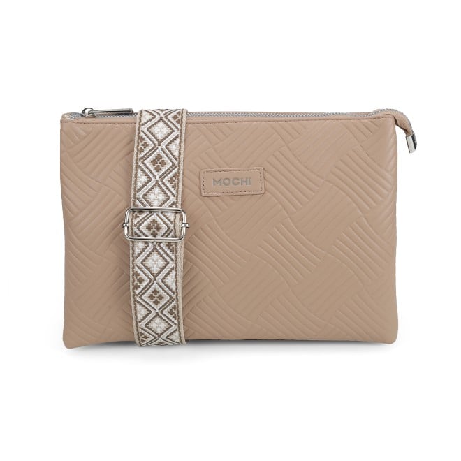 Mochi Women Khaki Hand Bags Sling Bags