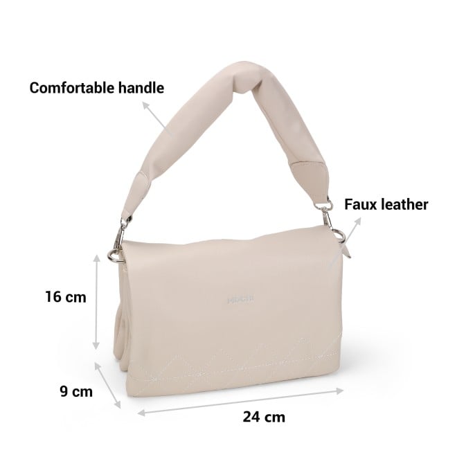 Mochi Women Off-White Hand Bags Zip Top Sling (SKU: 66-693-66-10)
