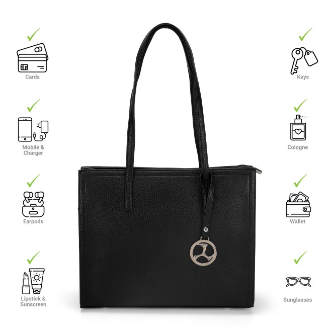 Mochi Women Black Tote Bag (SKU: 66-697-11-10)