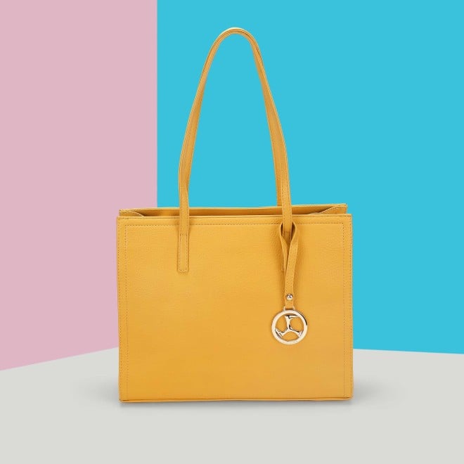 Mochi Women Yellow Tote Bag