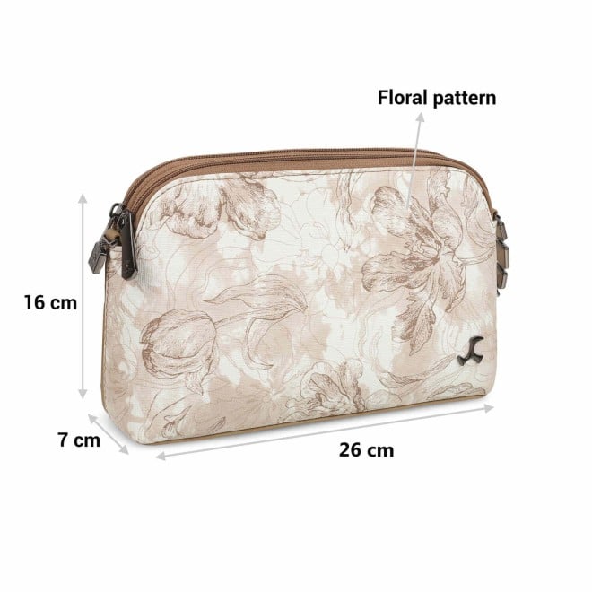 Mochi Women Beige Casual Sling Bag (SKU: 66-700-20-10)