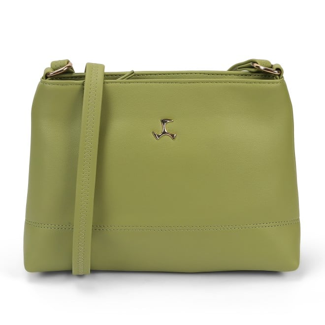 Mochi Women Light-green Hand Bags Zip Top Sling