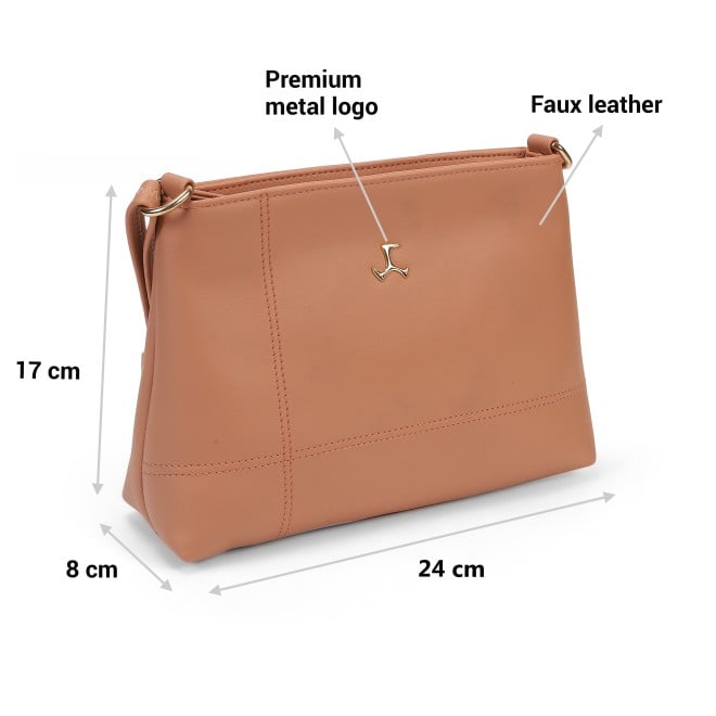Mochi Women Orange Hand Bags Zip Top Sling (SKU: 66-710-25-10)