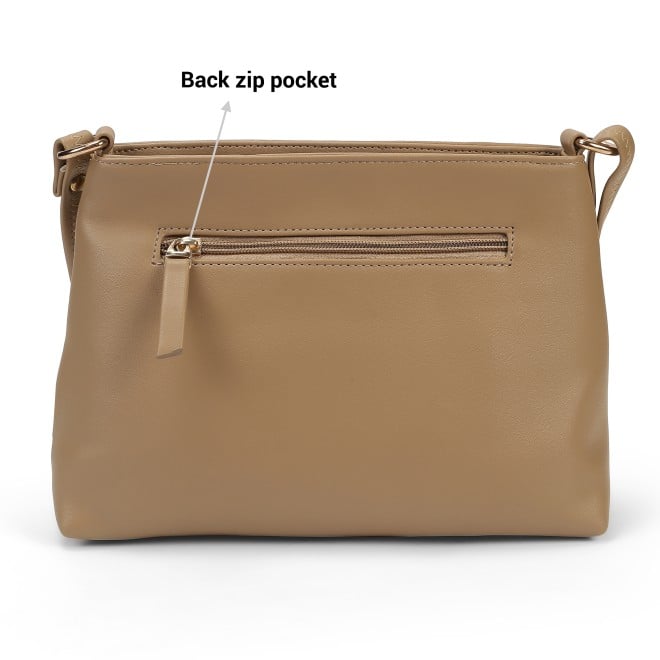 Mochi Women Beige Hand Bags Zip Top Sling (SKU: 66-710-20-10)
