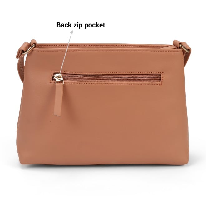 Mochi Women Orange Hand Bags Zip Top Sling (SKU: 66-710-25-10)